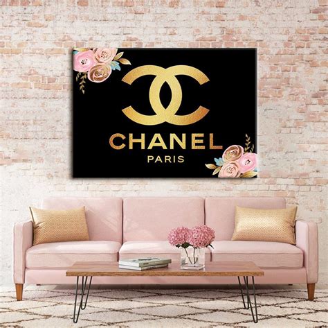 chanel printed wall art